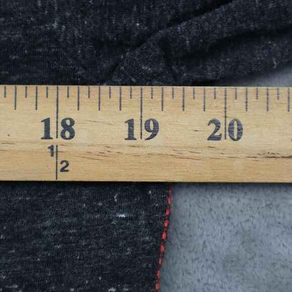 State Of Mine Shirt Womens M Gray Long Sleeve Graphic Print V Neck Pullover - Picture 5 of 16